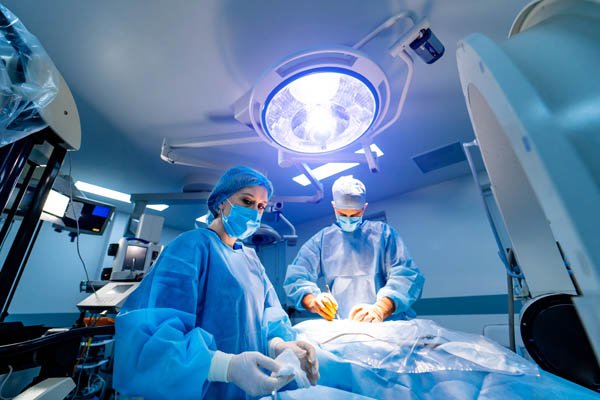 Medical robot. Robotic Surgery. Medical operation involving robot. Minimally invasive robotic surgery with the robotic system.